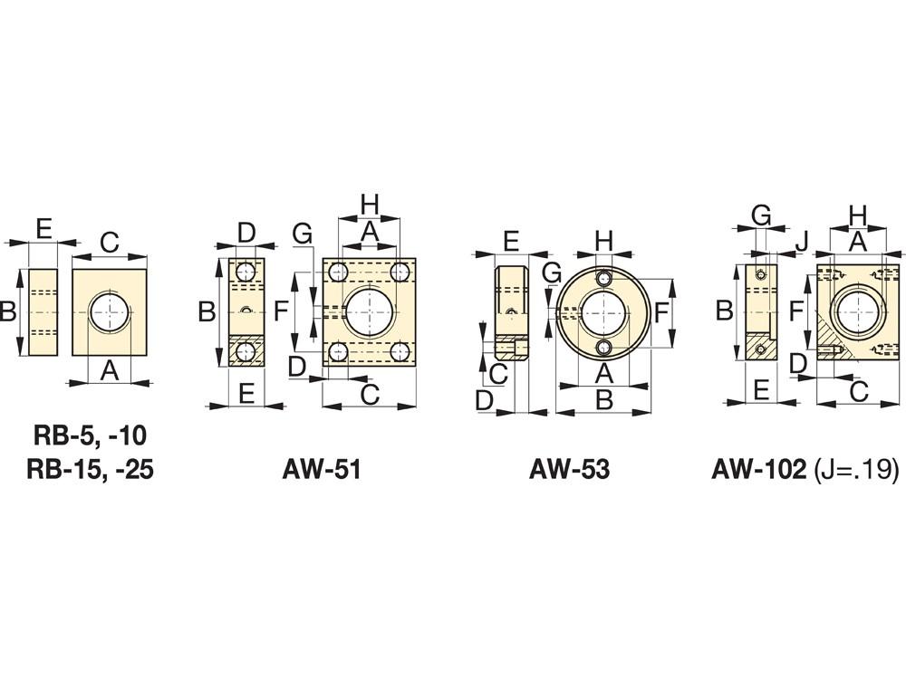 Dimension diagram for AW51