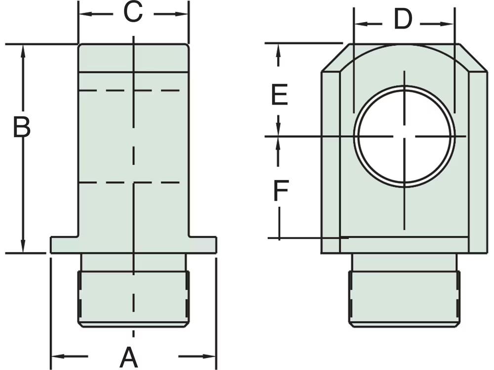 Dimension diagram for BCR15