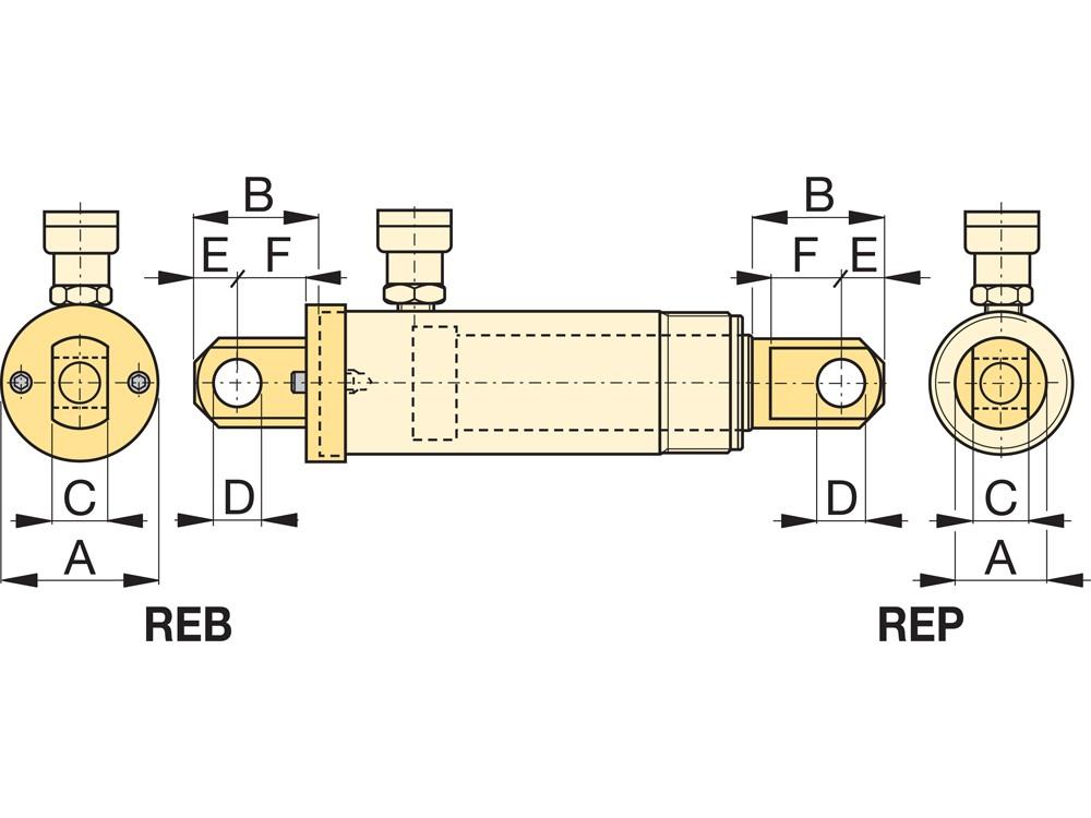 Dimension diagram for REP5